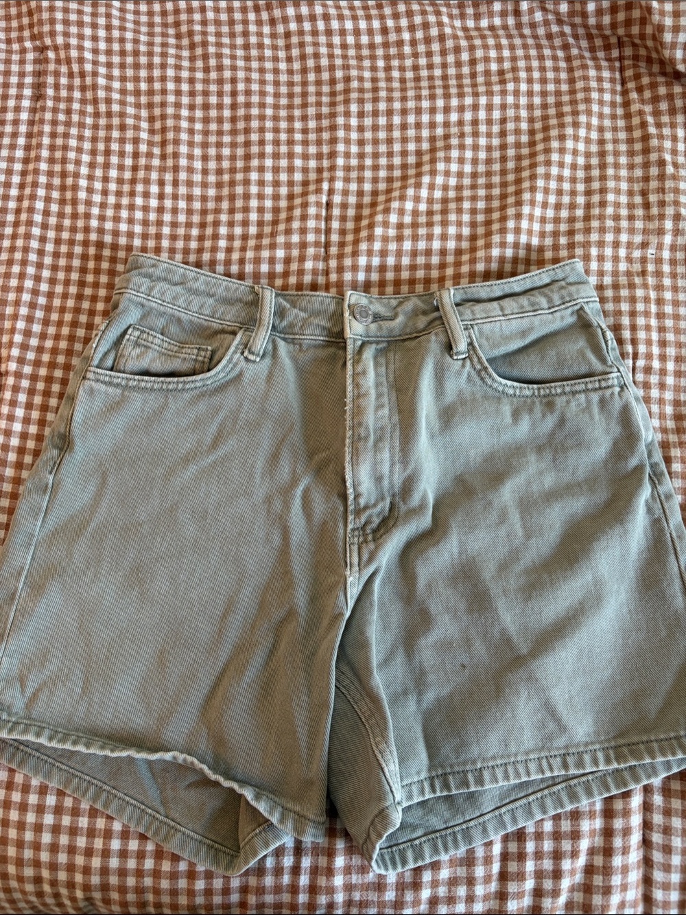 Women’s Light Sage Cotton Shorts